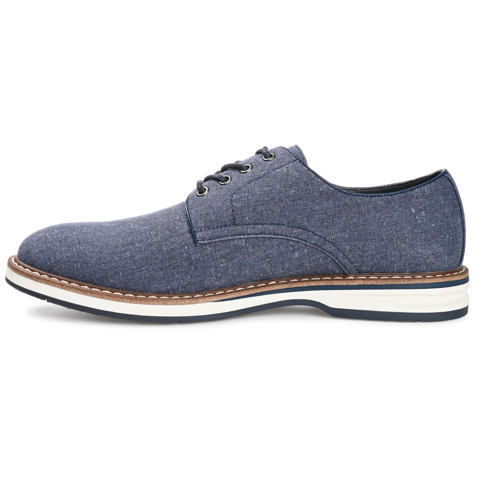 Vance Co. Ammon Textile Casual Dress Shoe — US 11.5 — Size blue — Width Regular — Side View