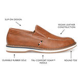 Vance Co. Harrison Slip-on Casual Loafer — US 13 — Size cognac — Width Regular — Detail View
