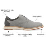 Vance Co. Hodges Plain Toe Hybrid Dress Shoe — US 13 — Size grey — Width Regular — Detail View