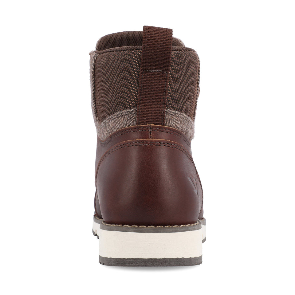 Territory Raider Wide Width Cap Toe Ankle Boot — US 10.5 — Size brown — Width Wide — Back View