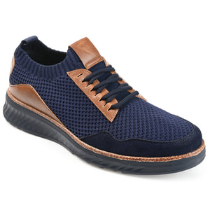 Vance Co. Julius Knit Casual Dress Shoe — US 10 — Size navy — Width Regular — Front View