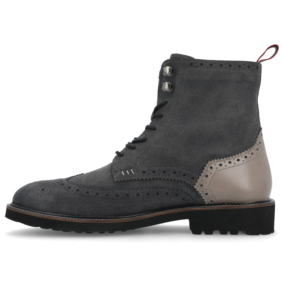 Thomas & Vine Welch Wingtip Ankle Boot — US 9.5 — Size charcoal — Width Regular — Side View