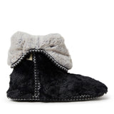 Dearfoams Womens Beth Pile Foldown Boot — XLarge — Size black — Width Regular — Back View