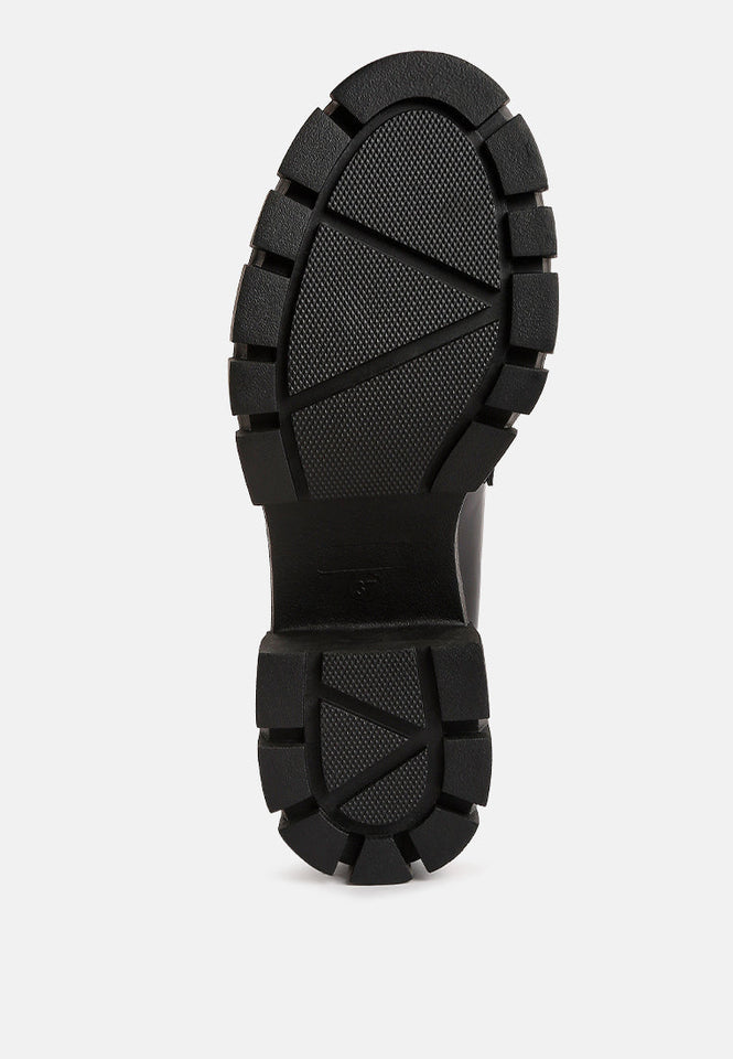 jonah tassels detail chunky loafers — US 7 — Size black — Side View