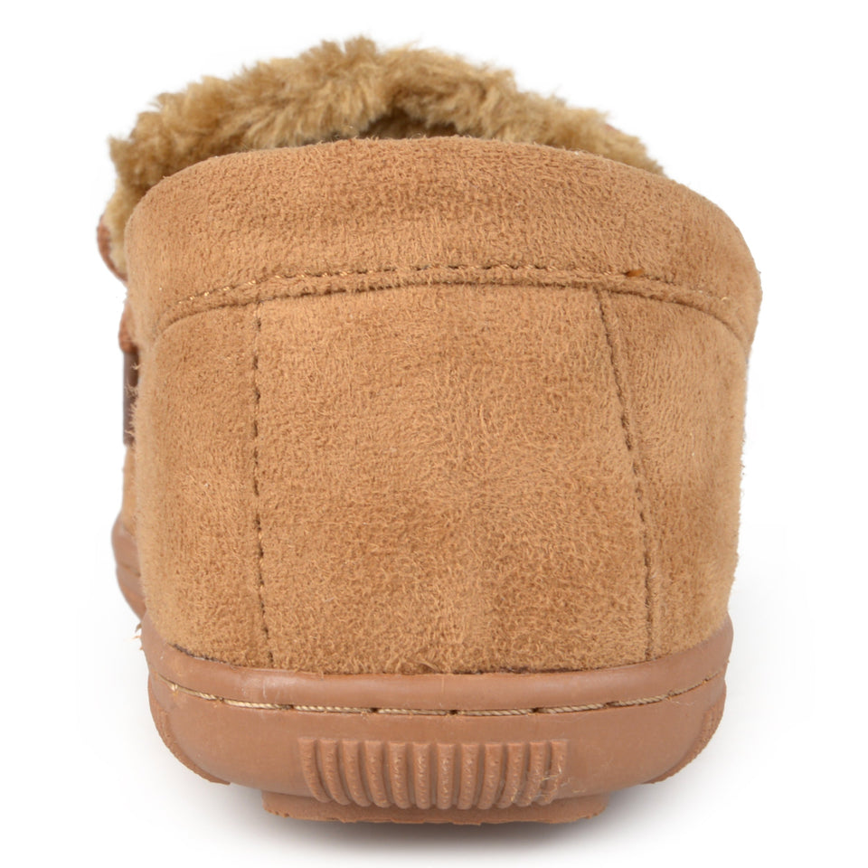 Vance Co Men's Moccasin Slipper — US 12 — Size hickory — Back View