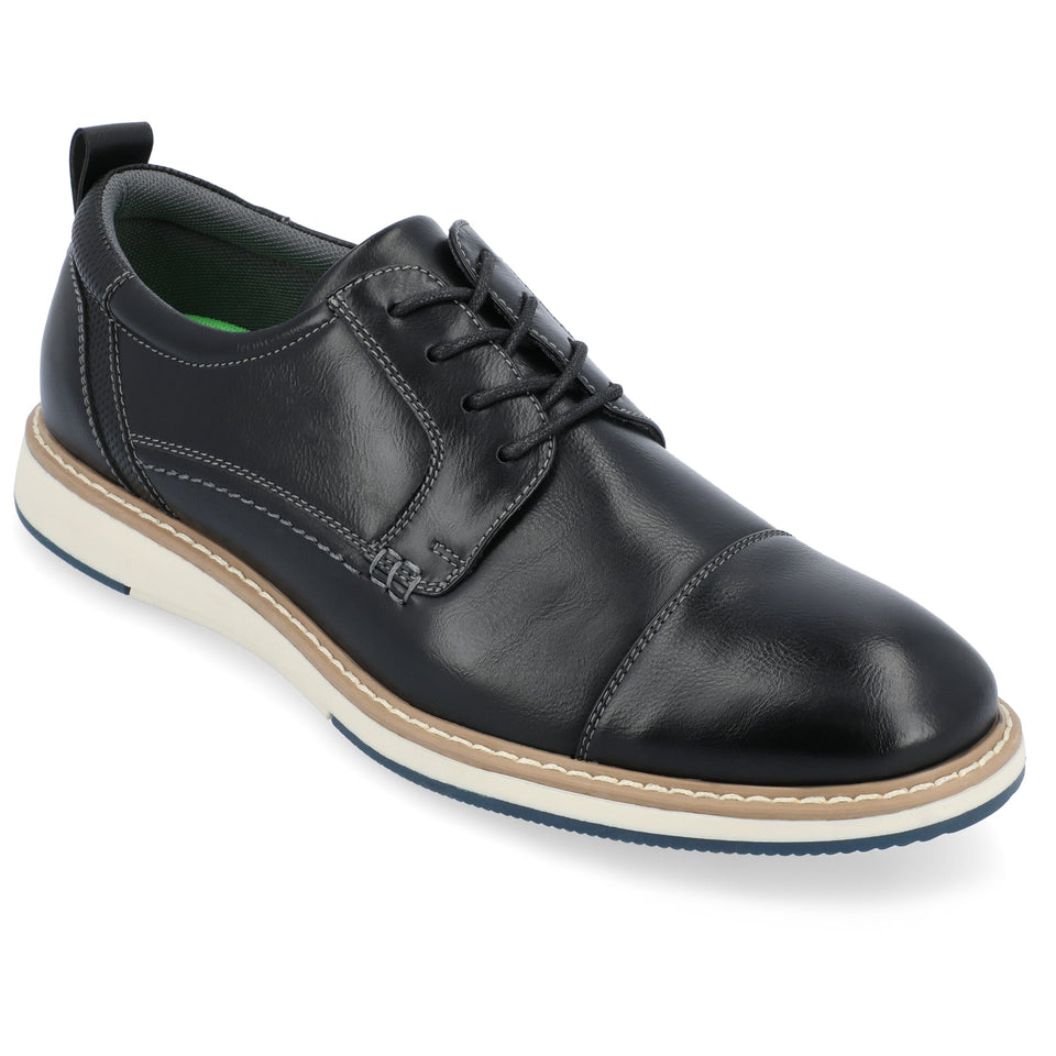 Vance Co. Jedd Hybrid Dress Shoe — US 9.5 — Size black — Width Regular — Front View