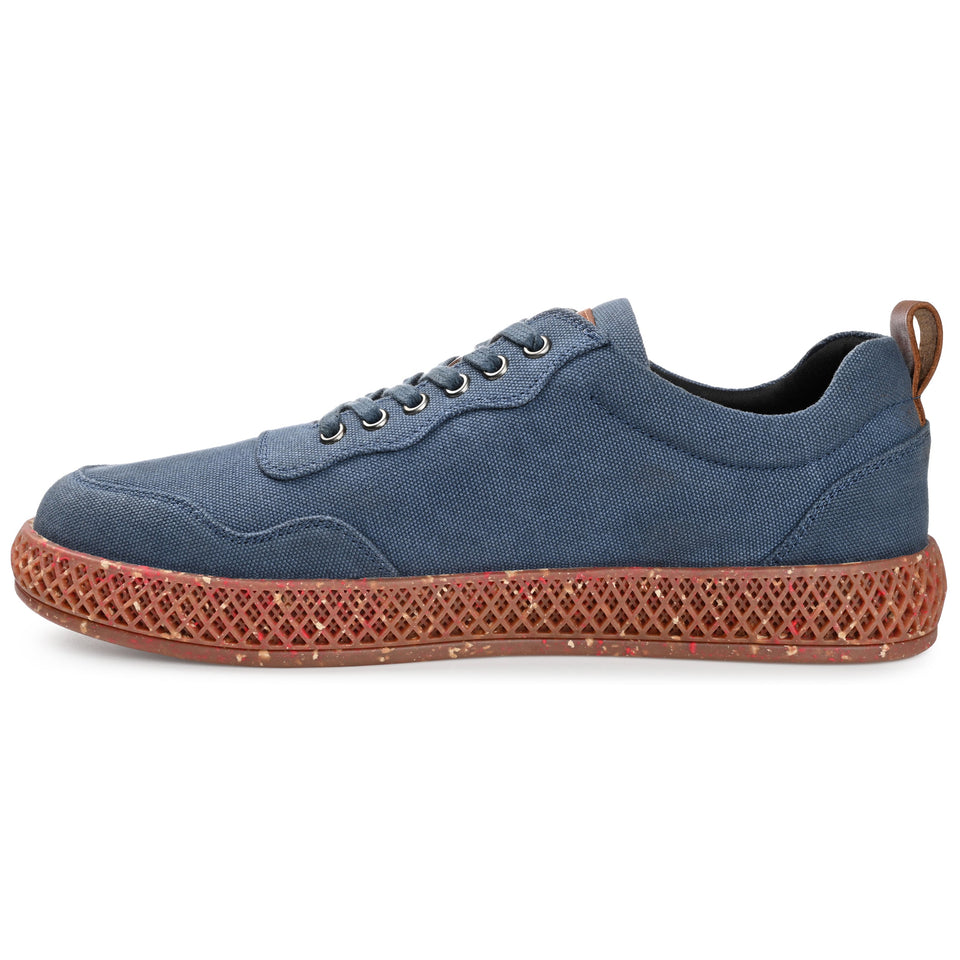 Thomas & Vine Kemp Textile Sneaker — US 9.5 — Size navy — Width Regular — Side View