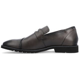 Thomas & Vine Zenith Chisel Toe Penny Loafer — US 9 — Size charcoal — Width Regular — Side View