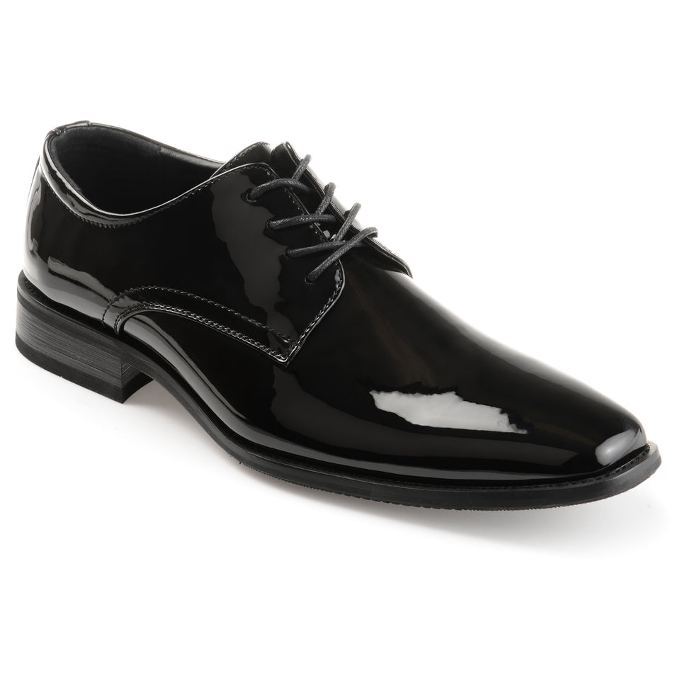 Vance Co. Men's Wide Width Cole Dress Shoe — US 12 — Size black — Front View