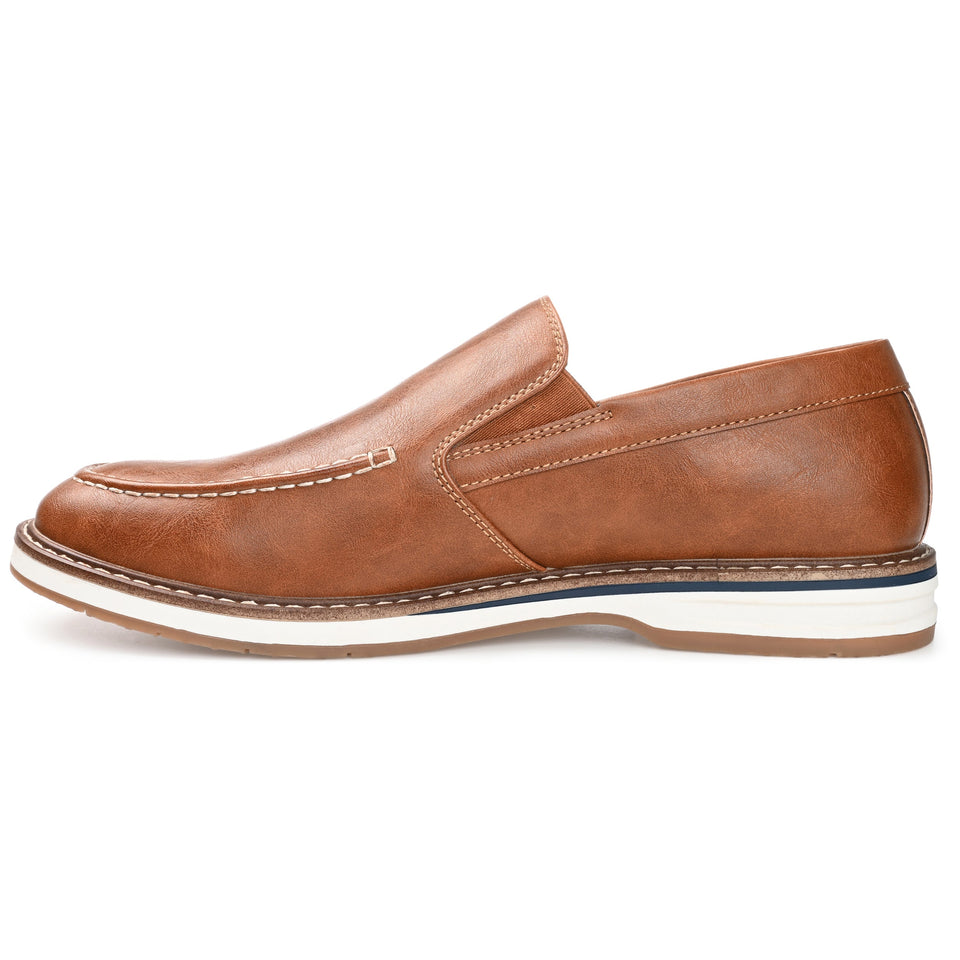 Vance Co. Harrison Slip-on Casual Loafer — US 13 — Size cognac — Width Regular — Side View