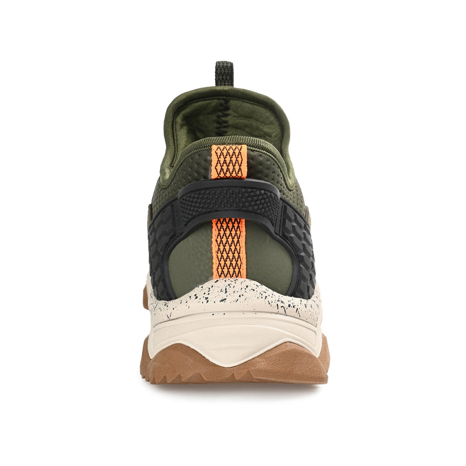 Territory Sidewinder Waterproof Knit Trail Sneaker — US 11 — Size green — Width Regular — Back View