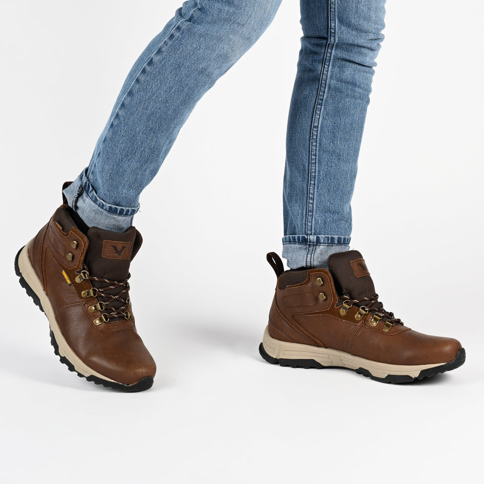 Territory Narrows Waterproof Hiking Boot — US 12 — Size brown — Width Regular — Lifestyle View