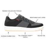 Vance Co. Topher Knit Athleisure Sneaker — US 10 — Size charcoal — Width Regular — Top View