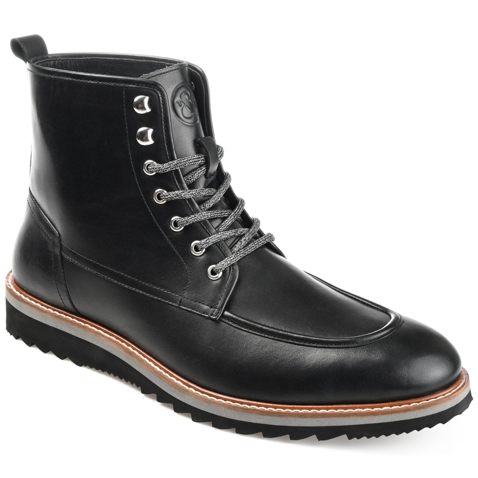 Thomas & Vine Mitchell Moc Toe Ankle Boot — US 11.5 — Size black — Width Regular — Front View